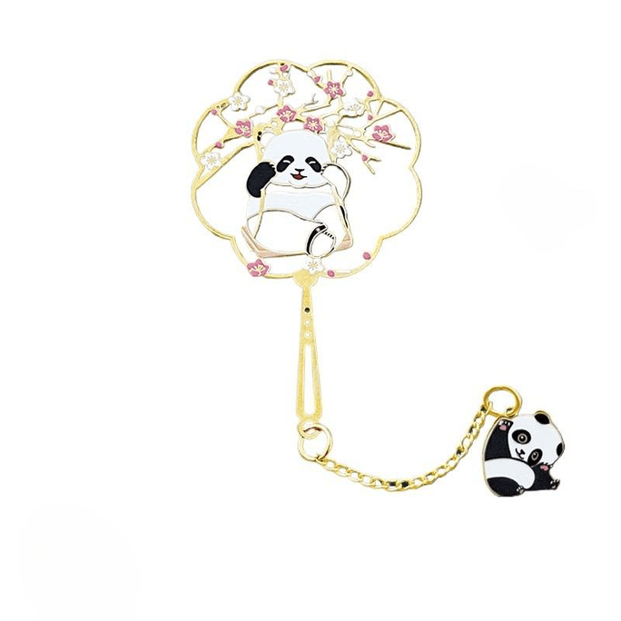 Chinese-style Panda Metal Bookmark Gift China-Chic Commemorative Bamboo Forest 6*6cm