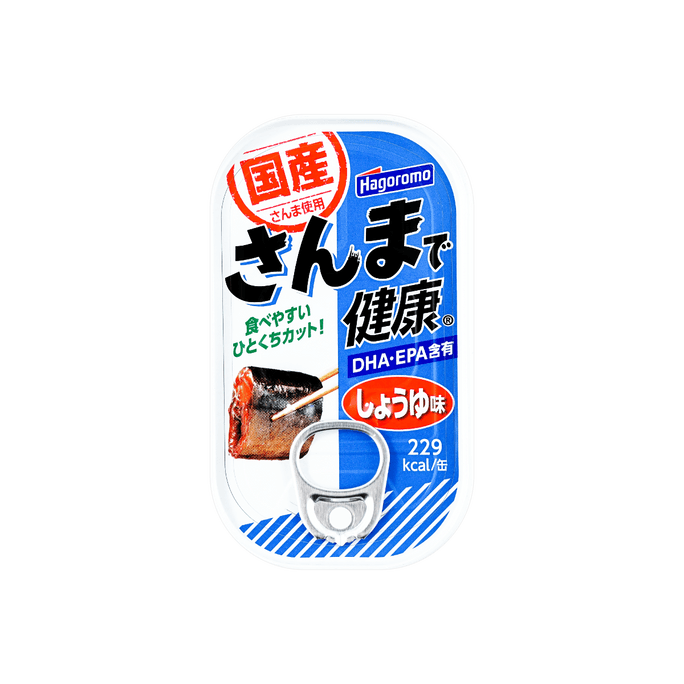 Canned Saury Sanma De Kenko Shoyu Aji 100g
