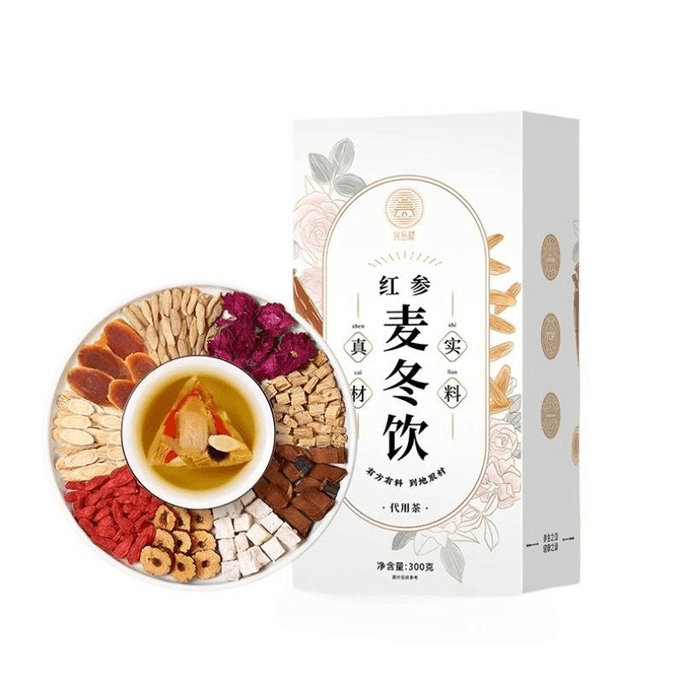 【中国直邮】 光岳楼 麦冬茶 女人补品养生茶60天量 300g*2盒装