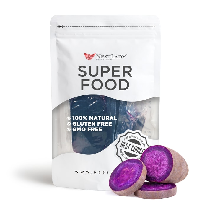 NESTLADY Purple Bliss Instant Sweet Potato Bites Vibrant Amp Nutritious Snack No Added Sugar 200g