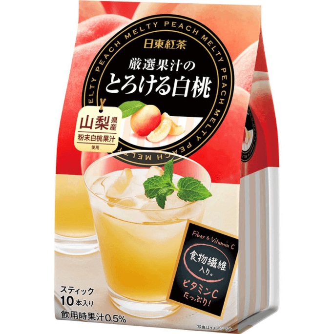 NITTO White Peach Fruit Juice Tea 140g