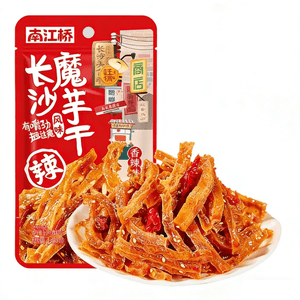 후난성 창사 특산품인 난장교 곤약칩, 매콤하고 풍미 가득한 스낵, 10g x 10팩