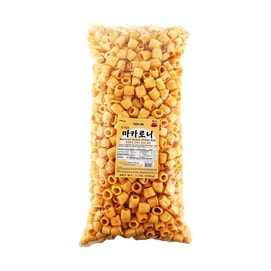 마카로니 스낵, 베개 모양 파우치, 1.1파운드 【전통 한국 추억의 간식】