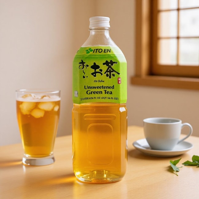日本ITO EN伊藤园 日式无糖绿茶饮料 大瓶装 2L【0糖0脂0卡】