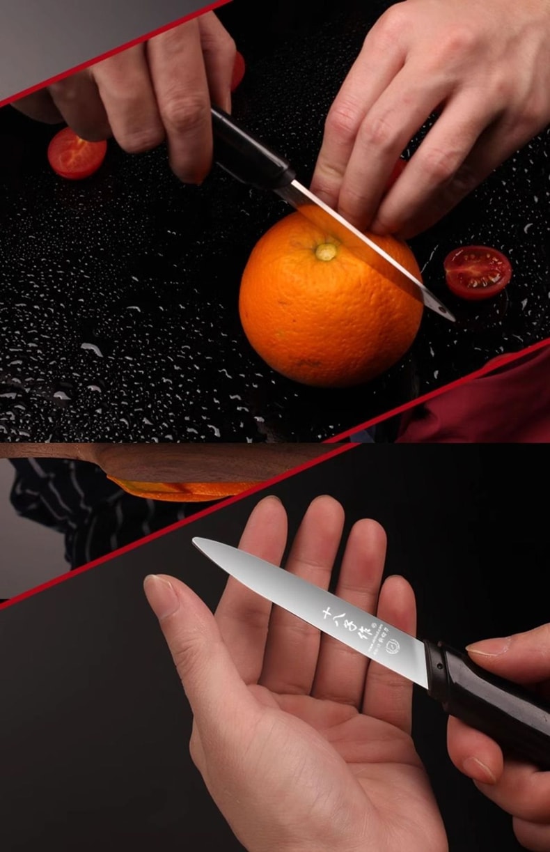 Lipstick-shaped fruit knife with sheath, portable stainless steel, aesthetically pleasing, home and dorm small fruit knife *1 piece