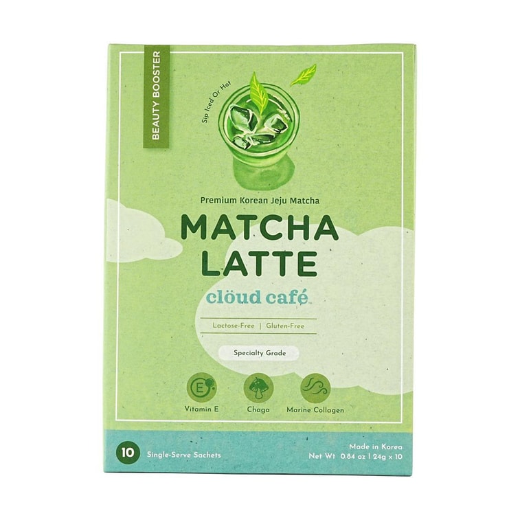 Collagen Matcha Latte Rich Creamy Instant Drink With Vitamin E & Chaga Mushroom 10 Sticks 3