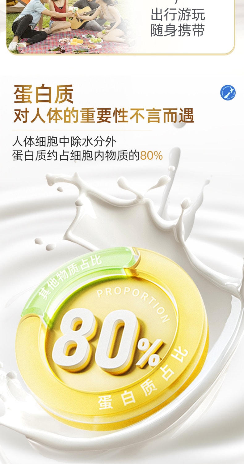 【中国直邮】 北京同仁堂 蛋白质粉中老年人女性增强免疫力高钙盒装蛋白粉300g