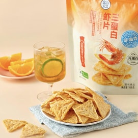 盒马 三蛋白虾片 108g【虾肉含量≥30%】【健康非油炸 高纤高蛋白】