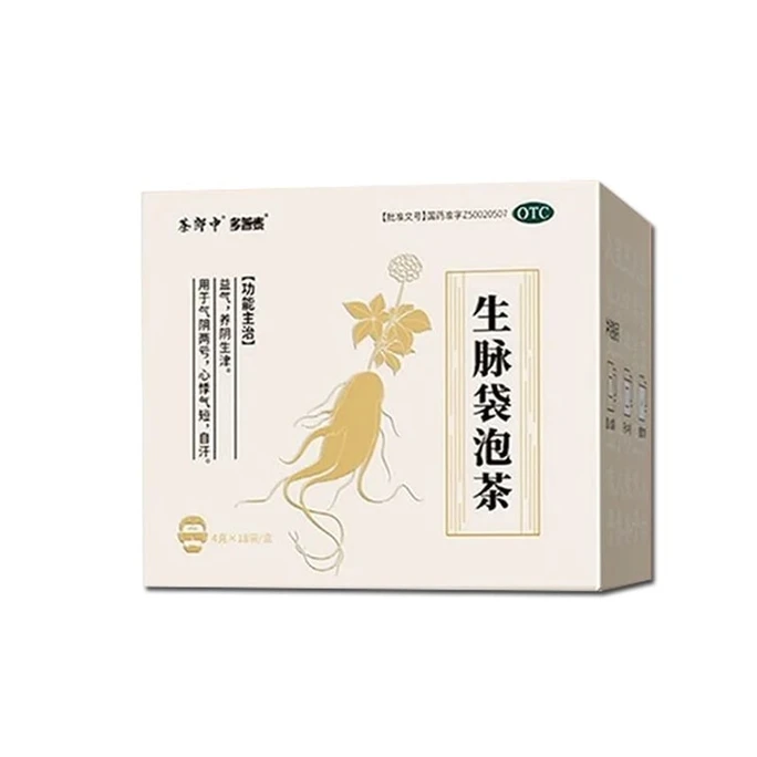 【中國直郵】 茶郎中 生脈袋泡茶otc生脈飲人參方益氣養陰生津心悸氣短生脈散 4g*18袋/盒