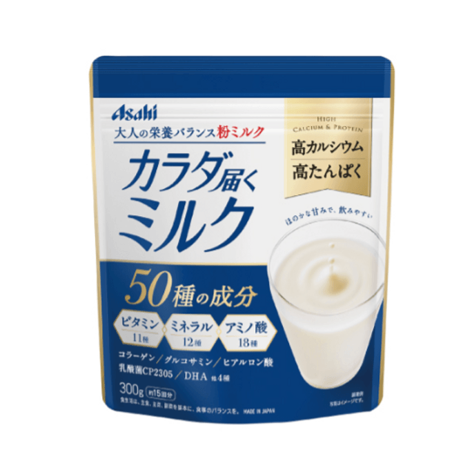 【日本直邮】ASAHI朝日 50种成分高钙高蛋白奶粉 300g