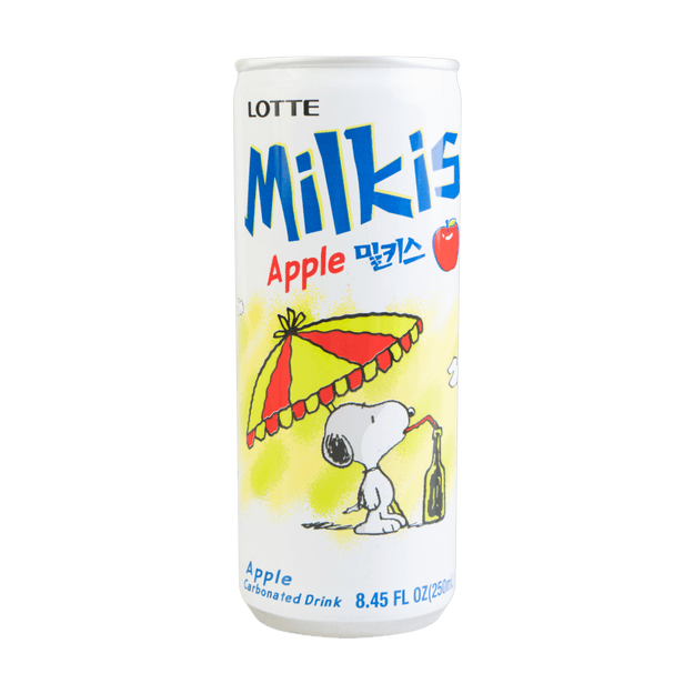 【Snoopy Edition】LOTTE Milkis Apple Flavor 250ml - Yamibuy.com