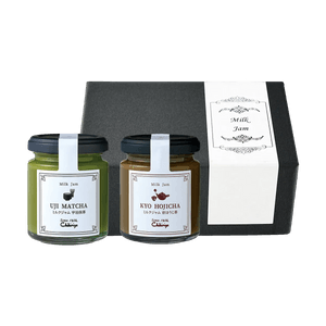 우지 말차 & 쿄 호지차 밀크잼 선물 상자, 7.76oz* 2