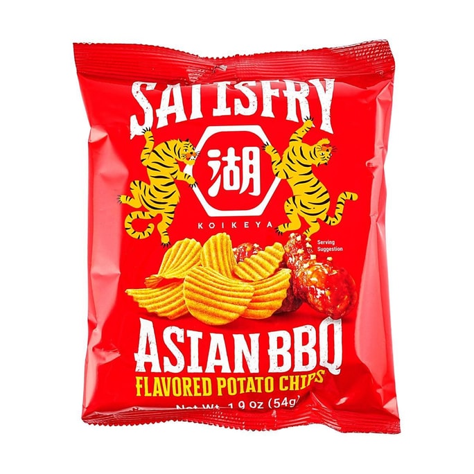 Satisfry Asian BBQ Flavor Potato Chips 1.9 oz