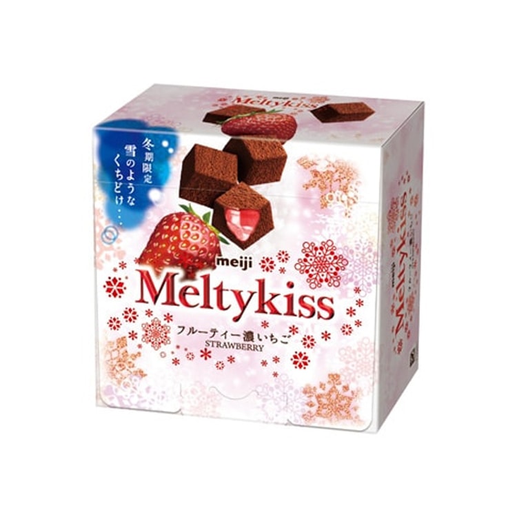 日本直送品】日本明治 MeltyKiss 2024冬限定 チョコレートストロベリー味 53g/箱 - Yami