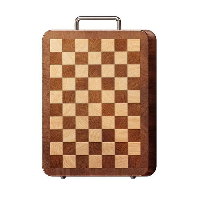 Shuanghang ebony cutting board chessboard grid double-sided antibacterial cutting board mortise and tenon thickened cutting board 33 * 22 * 2.5cm1 * piece