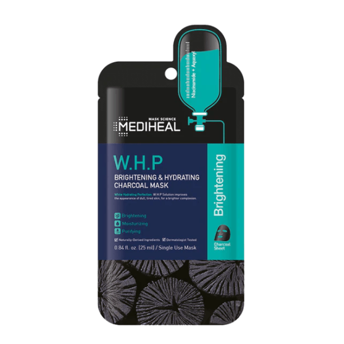 MEDIHEAL W.H.P Brightening& Hydrating Charcoal Mask 10sheets