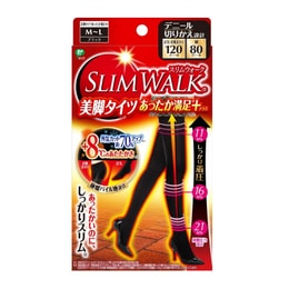 日本SLIM WALK蓓福丝翎 发热提臀瘦腿连裤袜 #M-L Size 1pcs