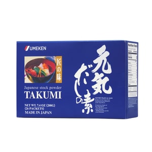 【Made in Japan】UMEKEN Takumi 26 packets / Healthy Seasoning/ Japanese Stock Powder/No MSG/ Soup Base