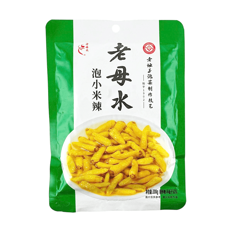 老坛子 老母水泡小米辣 泡椒 白小米辣椒 200g【四川特色】【固形物≥50%】 3