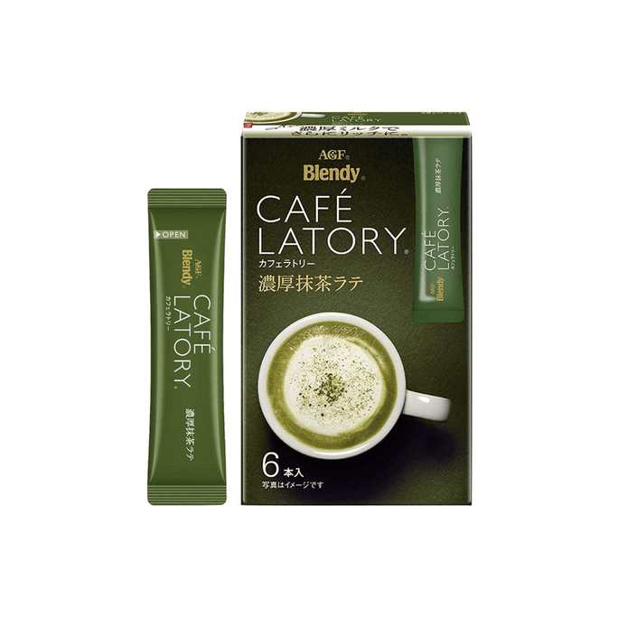 [일본 직배송] AGF Blendy CAFE LATORY 리치 우지 말차 라떼 6개입
