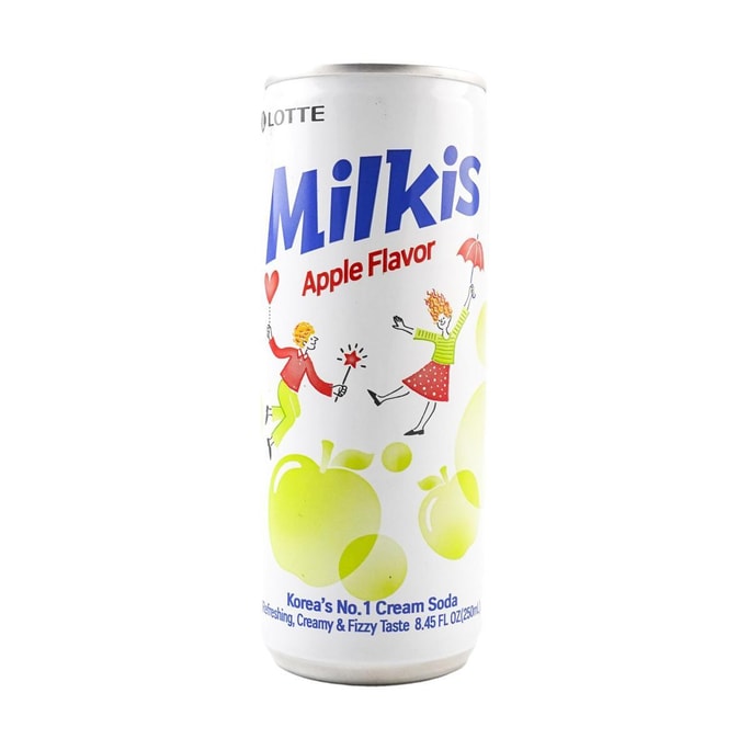 밀키스 애플 소다 - 탄산 사과향 음료, 8.45fl oz