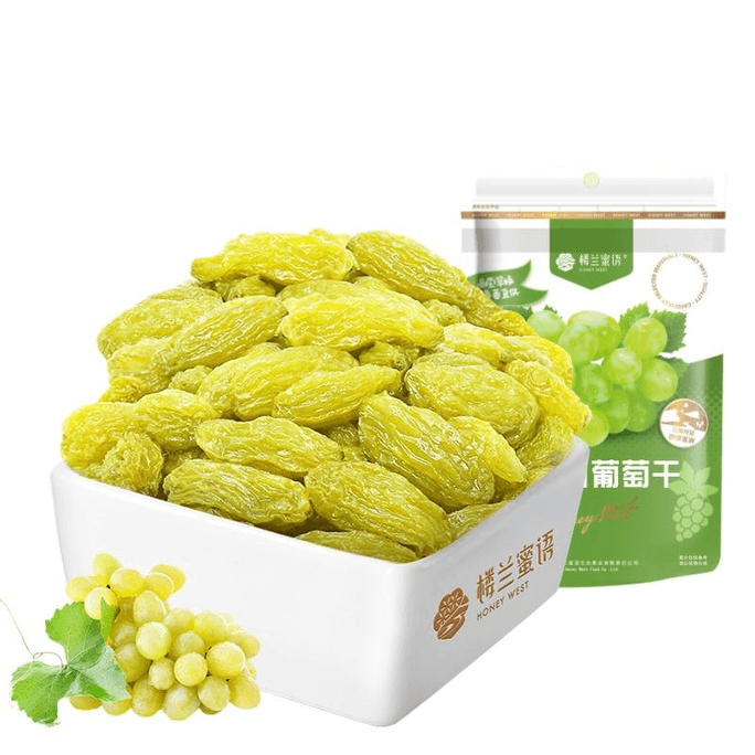 【中国直邮】楼兰蜜语 果干无核白葡萄干新疆特产吐鲁番零食葡萄干225g*1袋