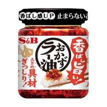 【日本直邮】日本S&B 蒜蓉杏仁辣椒油 微辣 110g