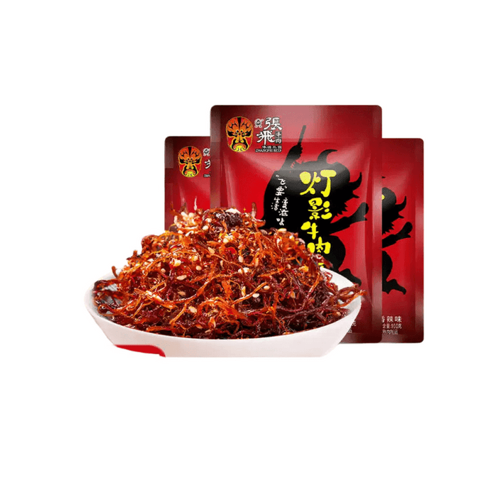 Zhangfei Dengying Beef Shreds Spicy Flavor 100g X 2 Bags