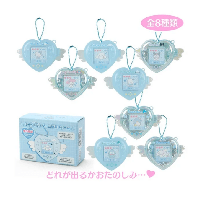 【日本直郵】SANRIO三麗鷗 藍色天使系列 遊戲機造型迷你吊飾盲盒 全8款 隨機發一款