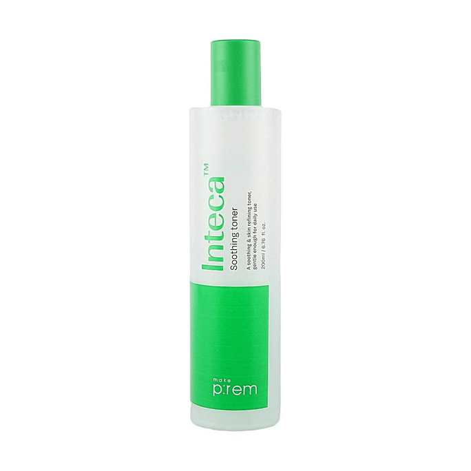 Inteca Soothing Toner 6.76 fl oz 나노 사이즈 시카 컴플렉스 빠른 진정 여드름 민감성 피부【나노 시카 신속 진정】