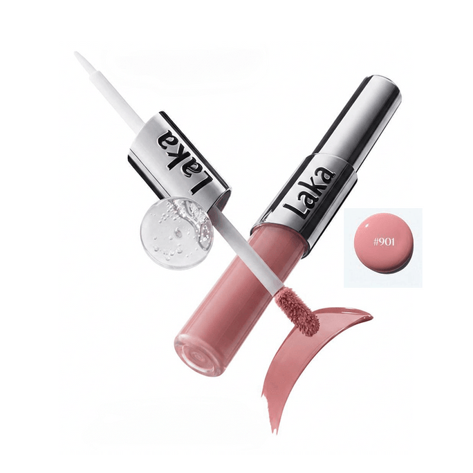 【韩国直邮】 韩国 LAKA Perfect Twin Lip #901 True Peach(冷调最佳色) 0.3oz