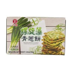 卡贺 螺旋藻青葱饼干  160g