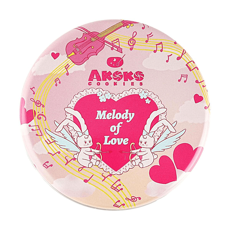 AKOKO 浪漫双拼曲奇 小花黄油曲奇饼干 原味+墨红玫瑰味 礼罐装 560g 【配料干净】【精致伴手礼】 4