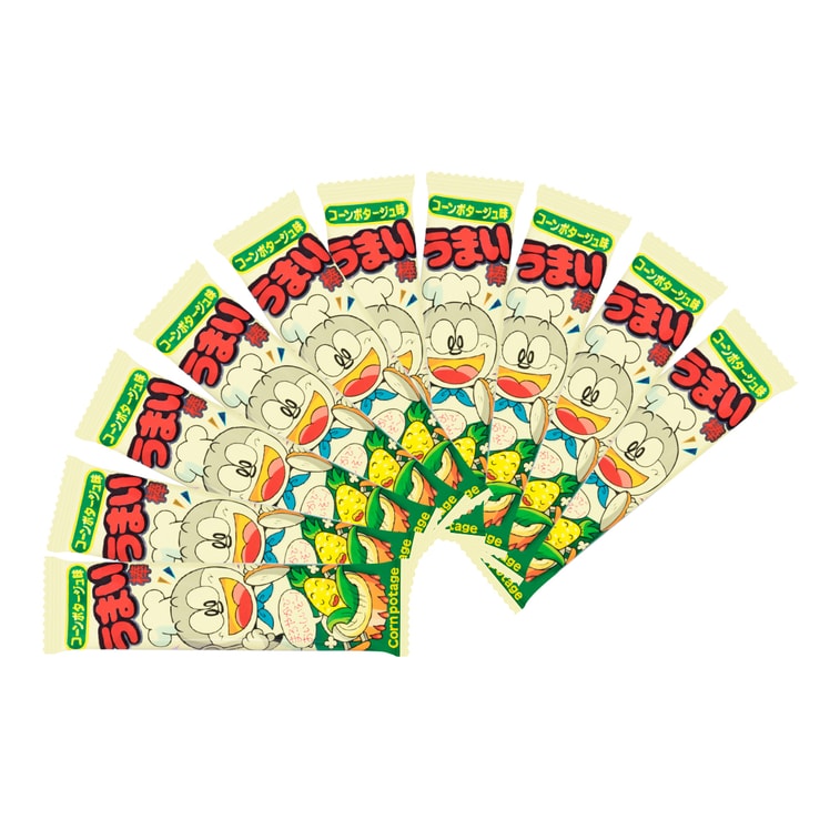 Corn Bisque Umaibo - Japanese Dagashi Sweets, 0.21 oz*30 Pieces 9