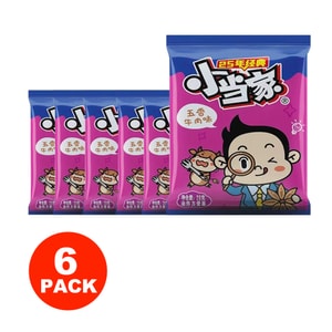 台湾 统一 爆款上新 小当家 干脆面 五香牛肉味 解馋怀旧小零食 20g*6袋 【酥脆美味 童年味道】