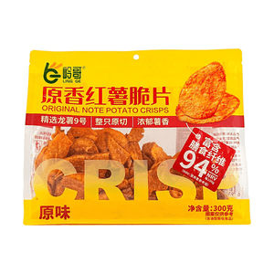 Original Sweet Potato Crispy Chips, 10.58 oz【Clean Label, Rich in Dietary Fiber】
