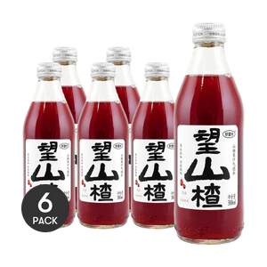 好望水 望山楂汽水 微气泡 山楂味 碳酸饮料 300ml*6【6瓶装】【奇迹暖暖联名版】【包装随机发】
