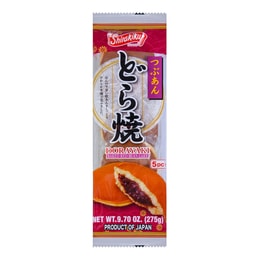 日本SHIRAKIKU讚岐屋 傳統銅鑼燒 紅豆味 5枚入 275g