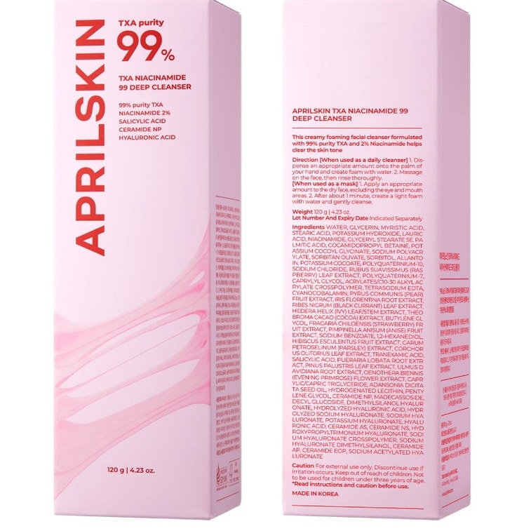 【美国直邮】韩国 aprilskin April Skin 烟酰胺深层洁面乳120克 8