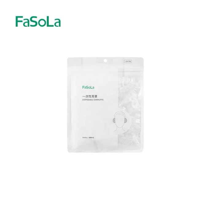 FaSoLa使い捨てプラスチック製耳カバーは、防水性と防汚性に優れ、洗髪や入浴時にも適しており、ヘアトリートメントや美容用途にも使用でき、ほこり、髪の毛、その他の汚染物質が耳道に入るのを防ぎます（100枚入り）。