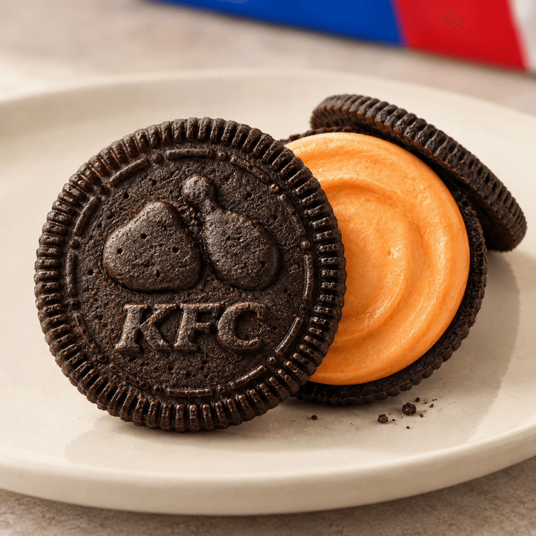 Sandwich Cookies Original Recipe Chicken Flavor 3.07 oz 【Playful Crossover Limited Edition】【KFC Collaboration】 1