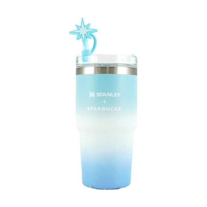 Korean STARBUCKS x Stanley Collaborative Cup, Drinkware, Stainless Steel Straw Cup, 591ml
