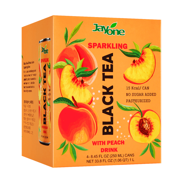 Trader Joe's Sparkling Black Tea with Peach Juice 