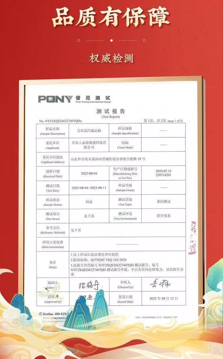 北京同仁堂 艾草蒸汽暖足贴 自发热敷 10片装