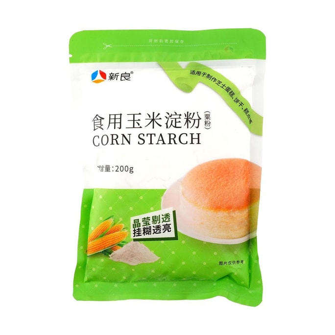 新良 食用玉米淀粉 粟粉 200g【蛋糕烘焙勾芡生粉】