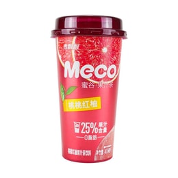 香飄飄 MECO 蜜穀果汁茶飲料 桃桃紅柚口味 400ml