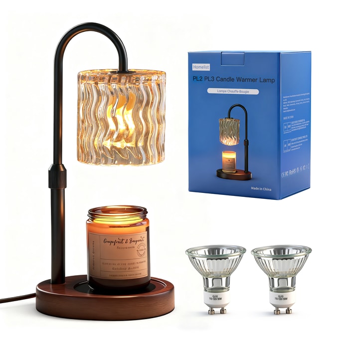 【中國直郵】 月影 蠟燭暖燈,香氛燈2026新年裝飾,可調節高度帶定時器的蠟燭暖燈,情人節禮物(男女皆宜),臥室、茶室、休息室適用可調光香氛蠟燭暖燈，1件裝