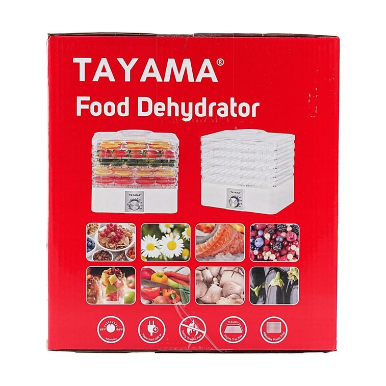 TAYAMA 5-Stackable Clear Trays Food Dehydrator 7