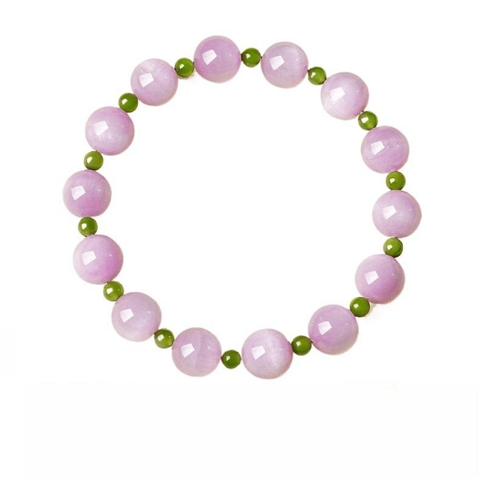 New Crystal Bracelet For Women In The Palace, Natural Purple Crystal, Purple Lithium Brilliance Bracelet, Purple 9MM