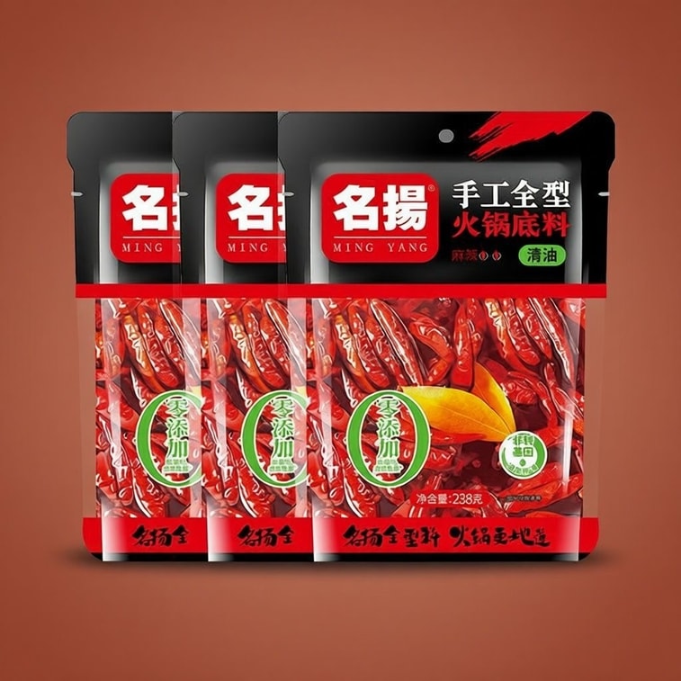 【中國直郵】 名揚 清油麻辣火鍋底料 1袋238g 龍蝦串串麻辣燙 香鍋 乾鍋底料 8